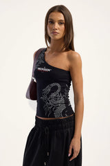 Neovision Ryuko One Shoulder Top Black