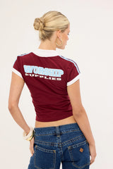 Worship Belter Baby Polo Tee Deep Cherry