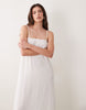 JDY Petite cheesecloth sleeveless maxi dress in white