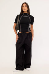 Neovision Clinger Mock Neck Tee Black