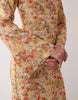 flare sleeve maxi dress in floral print