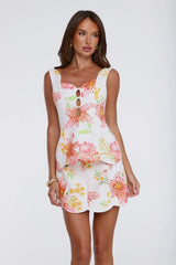 Bloomscape Mini Skirt Floral