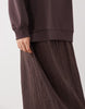 hybrid sweater dress in chocolate