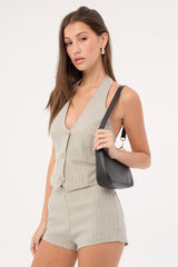 Lioness Renewal Halter Top Ash Stripe