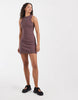Nike Chill ribbed tank dress in brown