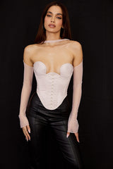crystal structured corset