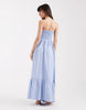 AWARE boho bandeau maxi dress in light blue