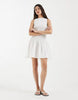 & Other Stories smocked pure cotton mini dress in white