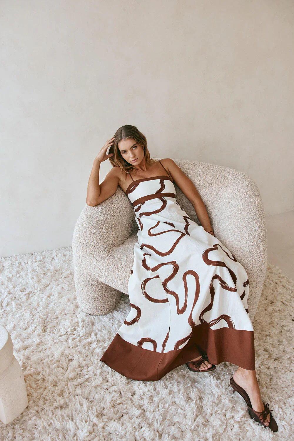 Addy Dress - Marbled Mocha