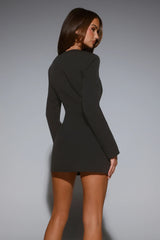 Silhouette Society Tailored Long Sleeve Mini Dress Black