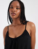 Vero Moda Tall chuck on cami maxi dress in black