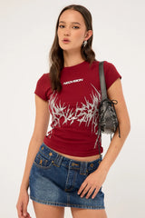 Neovision Infernal Baby Tee Burgundy