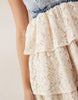 Miss Selfridge lace mix mini dress in blue wash