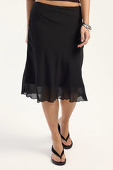 Perfect Stranger Stella Midi Skirt Black