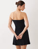 bandeau mini swing dress in black