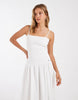 Tommy Jeans midaxi dress in white