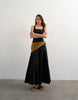 Topshop dropped hem full circle skirt sundress in black
