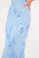 Luck & Trouble Nia Applique Maxi Dress Blue