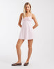 Hollister y2k pintuck knit mini dress in baby pink