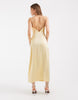 ONLY satin maxi dress in yellow