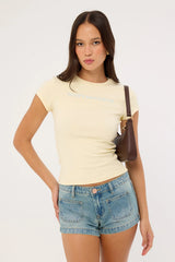 Luck & Trouble Mum's Favourite Baby Tee Yellow