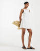 Vero Moda jersey floral broderie sleeveless mini dress in white