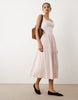 Cotton On corset style drop waist maxi dress in pink