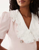 Sister Jane exclusive contrast collar button detail mini dress in pink