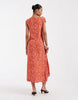 & Other Stories jersey maxi dress with ruched detail in red floral print