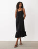 Motel Veraux poplin maxi dress in black