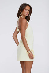 Aurora Jasmine Mini Skirt Lemon