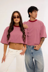 Lioness Bloom Short Sleeve Raspberry Blush Stripe