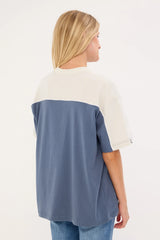 Rusty Archived Ops Oversize Short Sleeve Tee China Blue