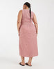 ONLY Curve smock midaxi dress in red gingham