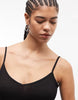 Weekday v neck cami maxi dress in black exclusive to ASOS