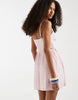 Hollister v-neck strappy mini dress in pink