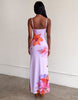 Tiger Mist Alaina cami slinky mesh maxi dress in lilac floral