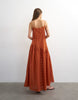 Topshop throw on maxi sundress in orange