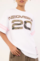 Neovision Fragment Camo Heavyweight Relaxed Tee White