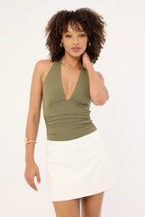 Luck & Trouble Sonnie Mid Rise Mini Skirt White