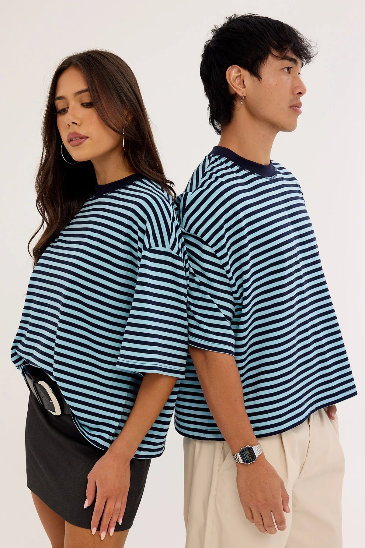 Lioness Bloom Short Sleeve Navy Sea Stripe