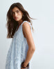 ARRANGE textured maxi dress with frill detail in blue