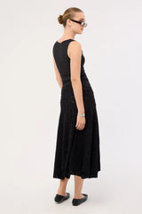 Lioness Tidal Midi Skirt Ink