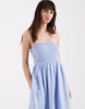AWARE boho bandeau maxi dress in light blue