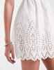 ONLY bandeau mini dress with embroidery in white