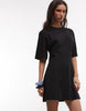 Monki contoured T-shirt mini dress in black