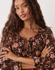 Miss Selfridge Petite spun smock dress in 70's floral