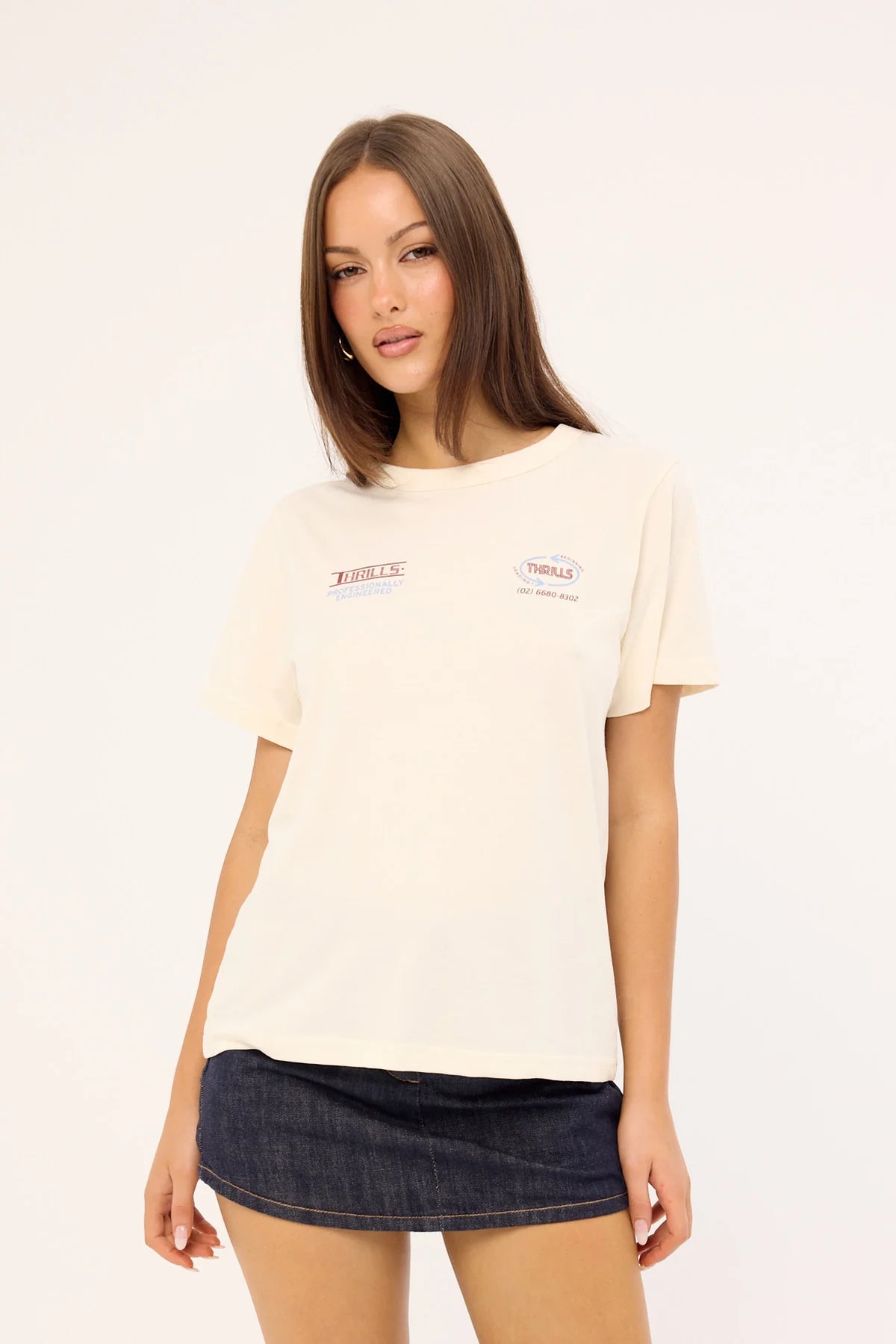 Thrills Professionally Engineered Relaxed Tee Heritage White