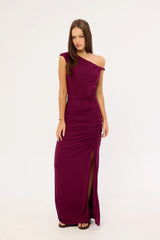 Perfect Stranger Miro Twist Maxi Dress Plum