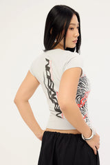 Neovision Hunt Baby Tee Grey